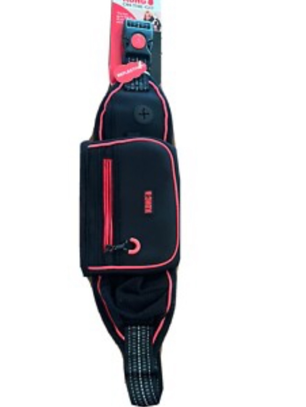 Kong Black Strap Buckle with Red Logo Accent